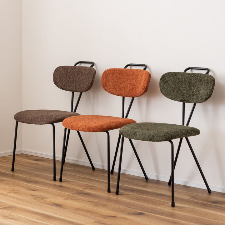 ダイニングチェア座面高45.5cmスチール脚