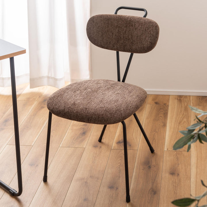 ダイニングチェア座面高45.5cmスチール脚