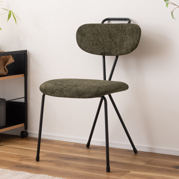 ダイニングチェア座面高45.5cmスチール脚