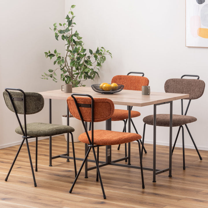 ダイニングチェア座面高45.5cmスチール脚