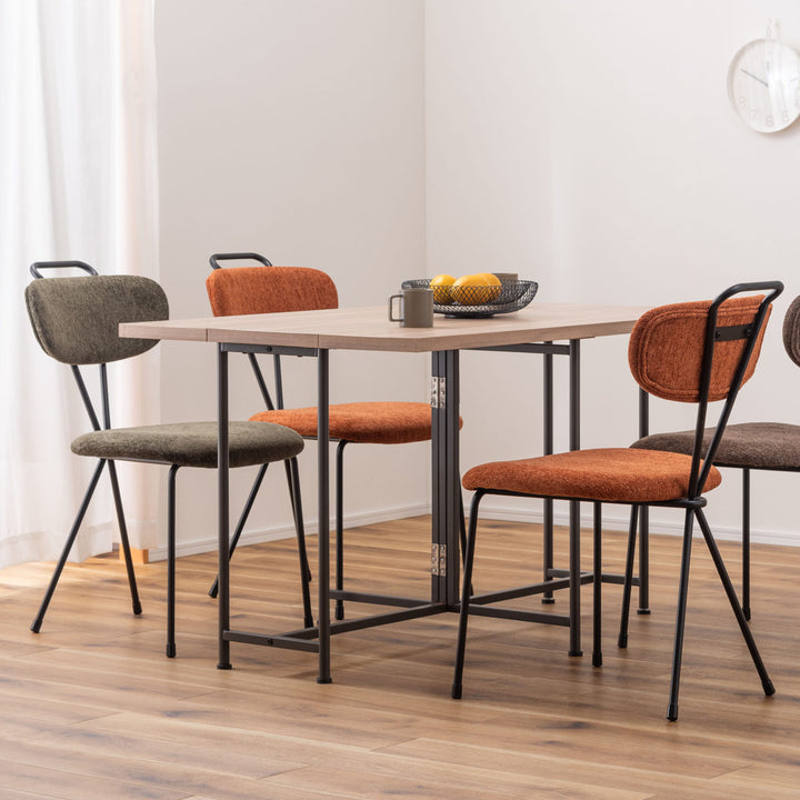 ダイニングチェア座面高45.5cmスチール脚