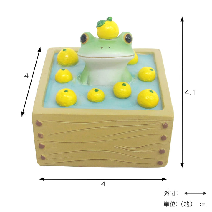 コポーゆず湯であったかカエル置物