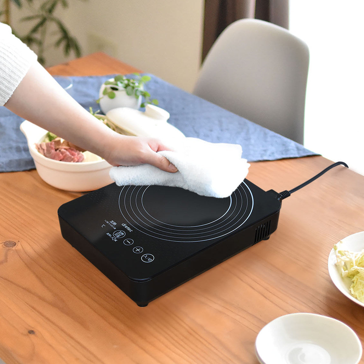 IHコンロ 卓上 1口 揚げ物ができるIHクッキングヒーター ピコ