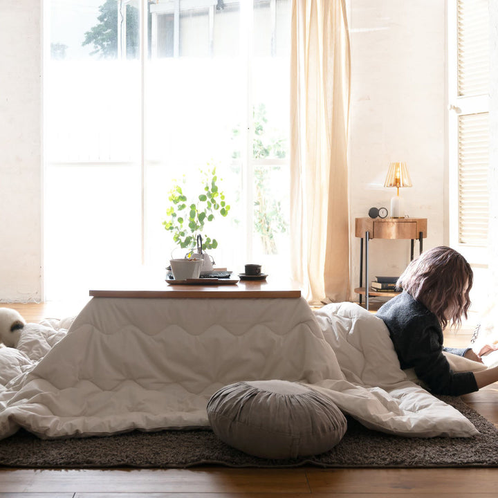 こたつ掛け布団正方形FabtheHome200×200cmカバーなし使用可能洗濯機丸洗い可能Solid