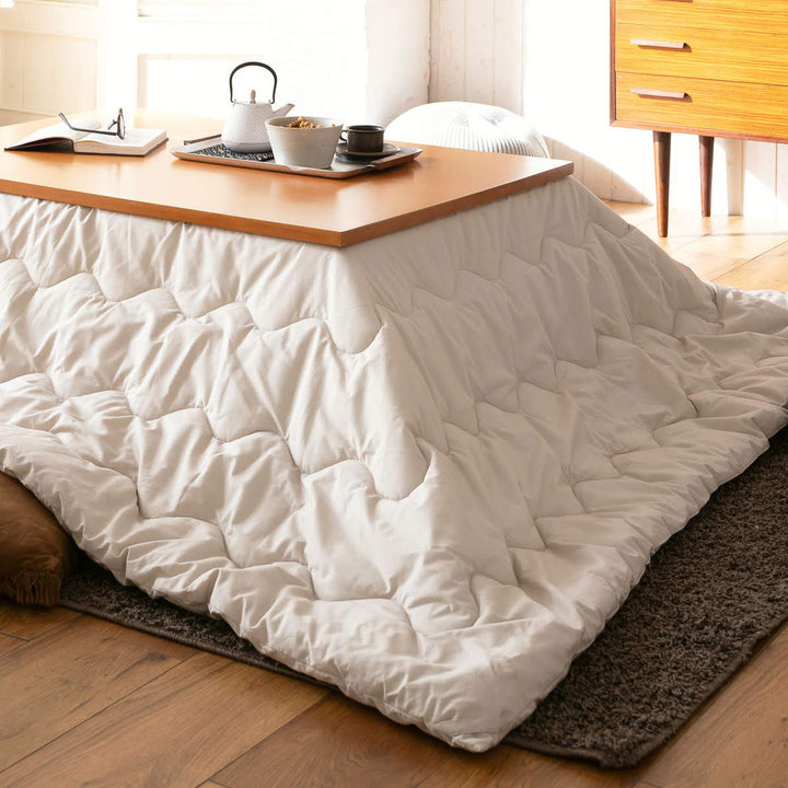 こたつ掛け布団正方形FabtheHome200×200cmカバーなし使用可能洗濯機丸洗い可能Solid