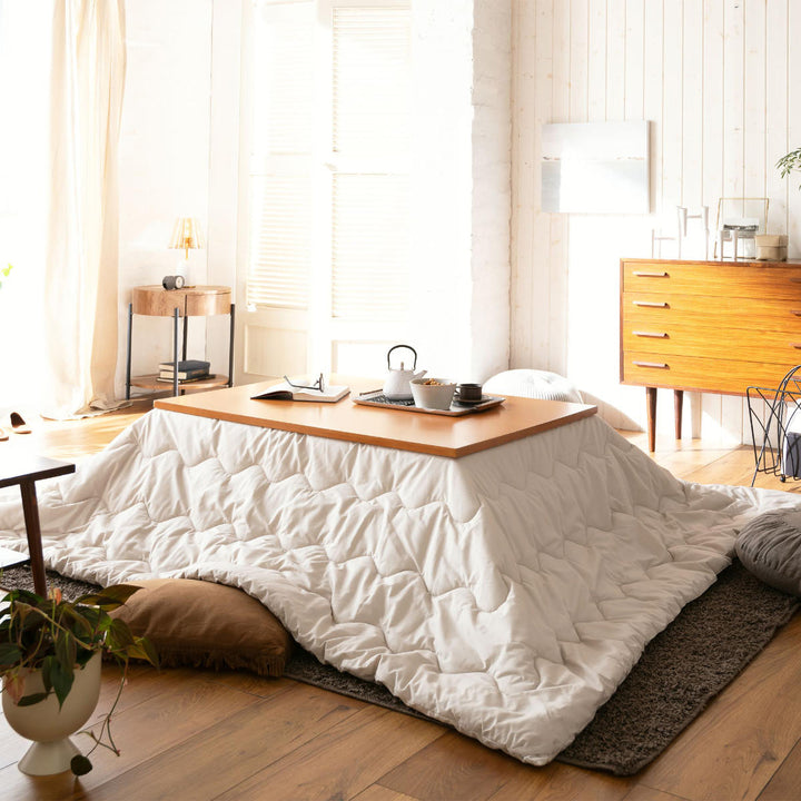 こたつ掛け布団正方形FabtheHome200×200cmカバーなし使用可能洗濯機丸洗い可能Solid