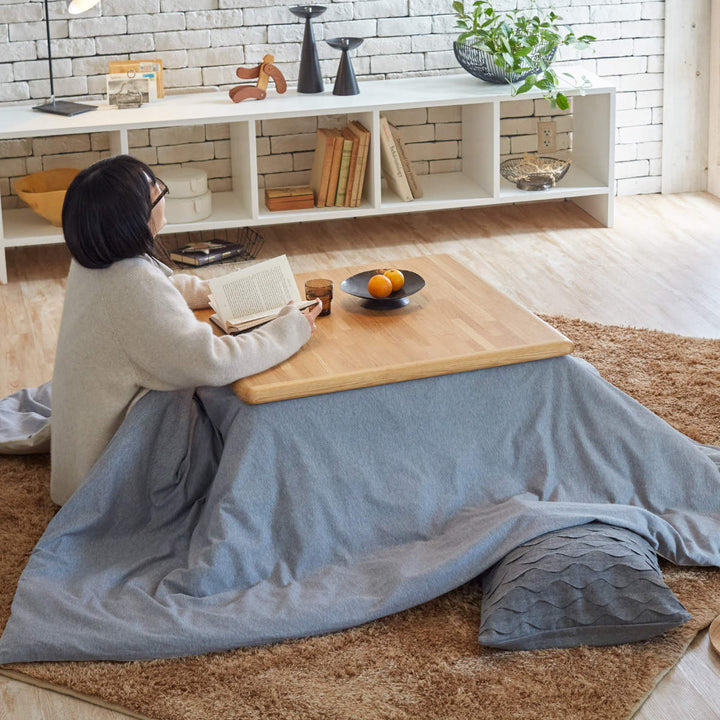 こたつ布団カバー正方形FabtheHome200×200cmヘリンボーンニット