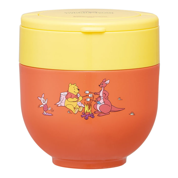 弁当箱保温折りたたみハンドル付保温ジャー540mlレトロプー