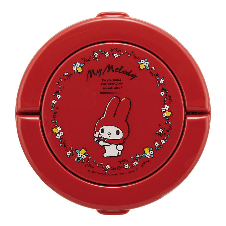 弁当箱保温折りたたみハンドル付保温ジャー540mlマイメロフラワーレトロ