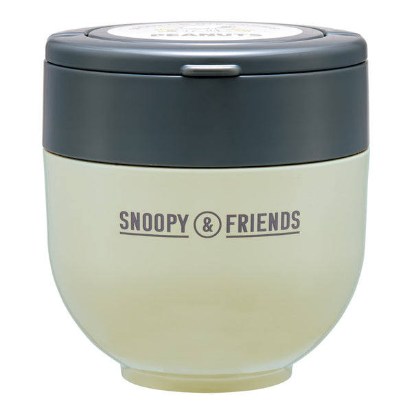 弁当箱保温折りたたみハンドル付保温ジャー540mlスヌーピー（バッジ）
