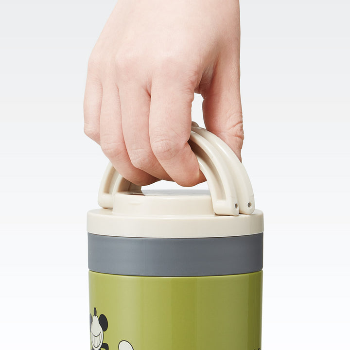 スープジャー折りたたみハンドル付デリカポット300mlミッキーマウス