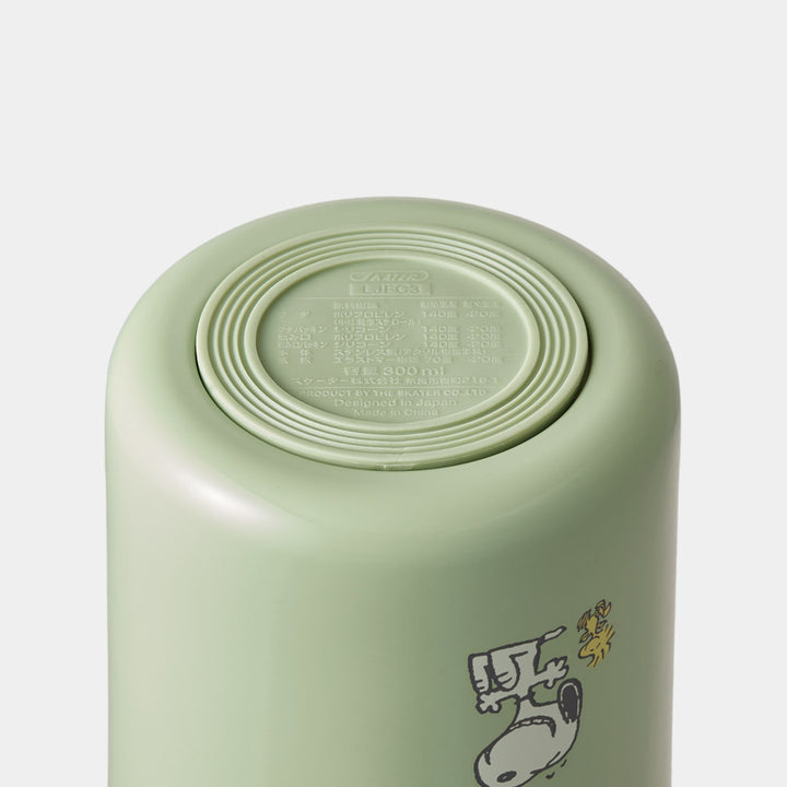 スープジャー折りたたみハンドル付デリカポット300mlスヌーピー（バッジ）