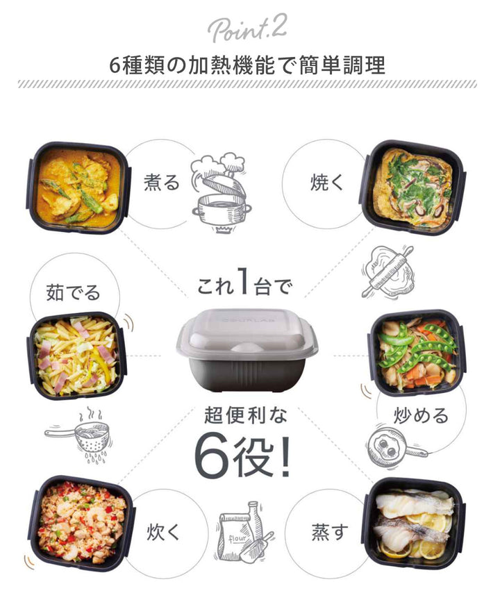 電子レンジ調理器6点セットグルラボプラスアドバンスオーブン対応食洗機対応日本製