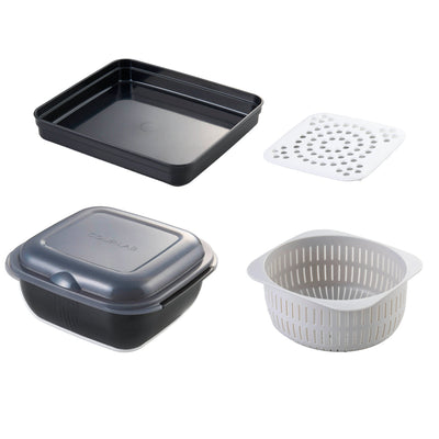 電子レンジ調理器 4点セット グルラボプラス スタンダード オーブン対応 食洗機対応 日本製