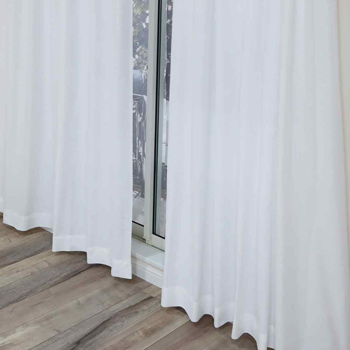 レースカーテン無地UVカットミラーレース100×198cm2枚花粉キャッチ