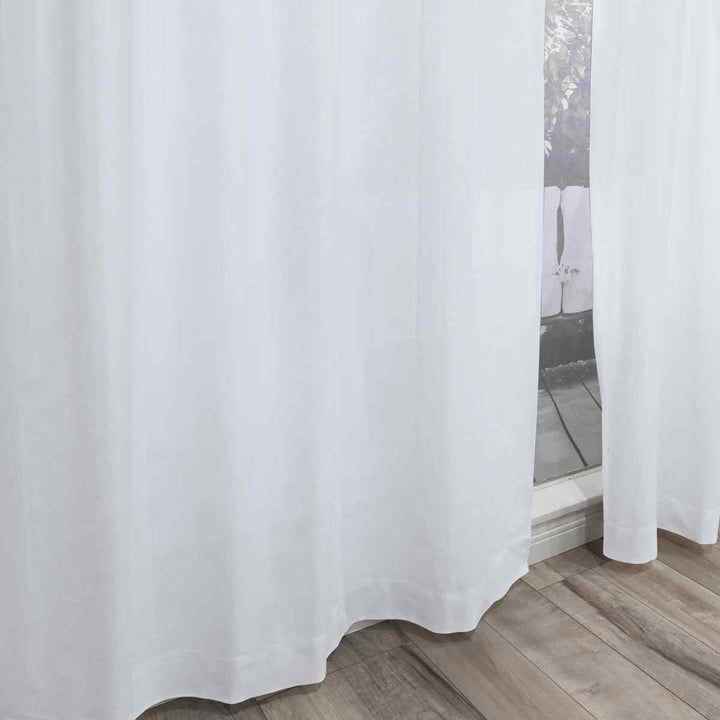 レースカーテン無地UVカットミラーレース100×198cm2枚花粉キャッチ