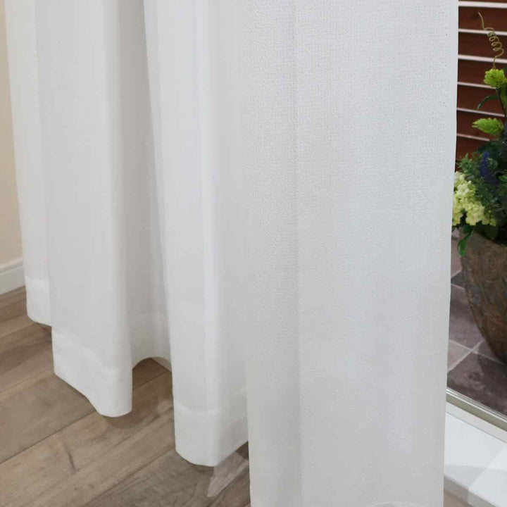 レースカーテン無地UVカットミラーレース100×198cm2枚花粉キャッチ