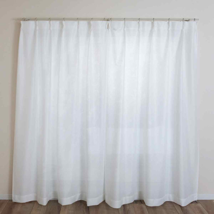 レースカーテン無地UVカットミラーレース100×228cm2枚花粉キャッチ