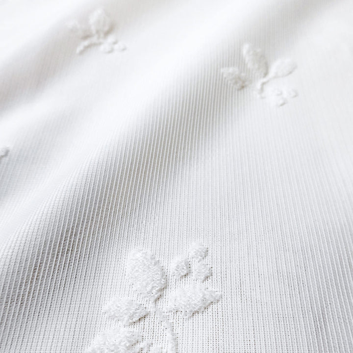 レースカーテンリーフ柄UVカットパイルミラーレース100×228cm省エネ2枚組