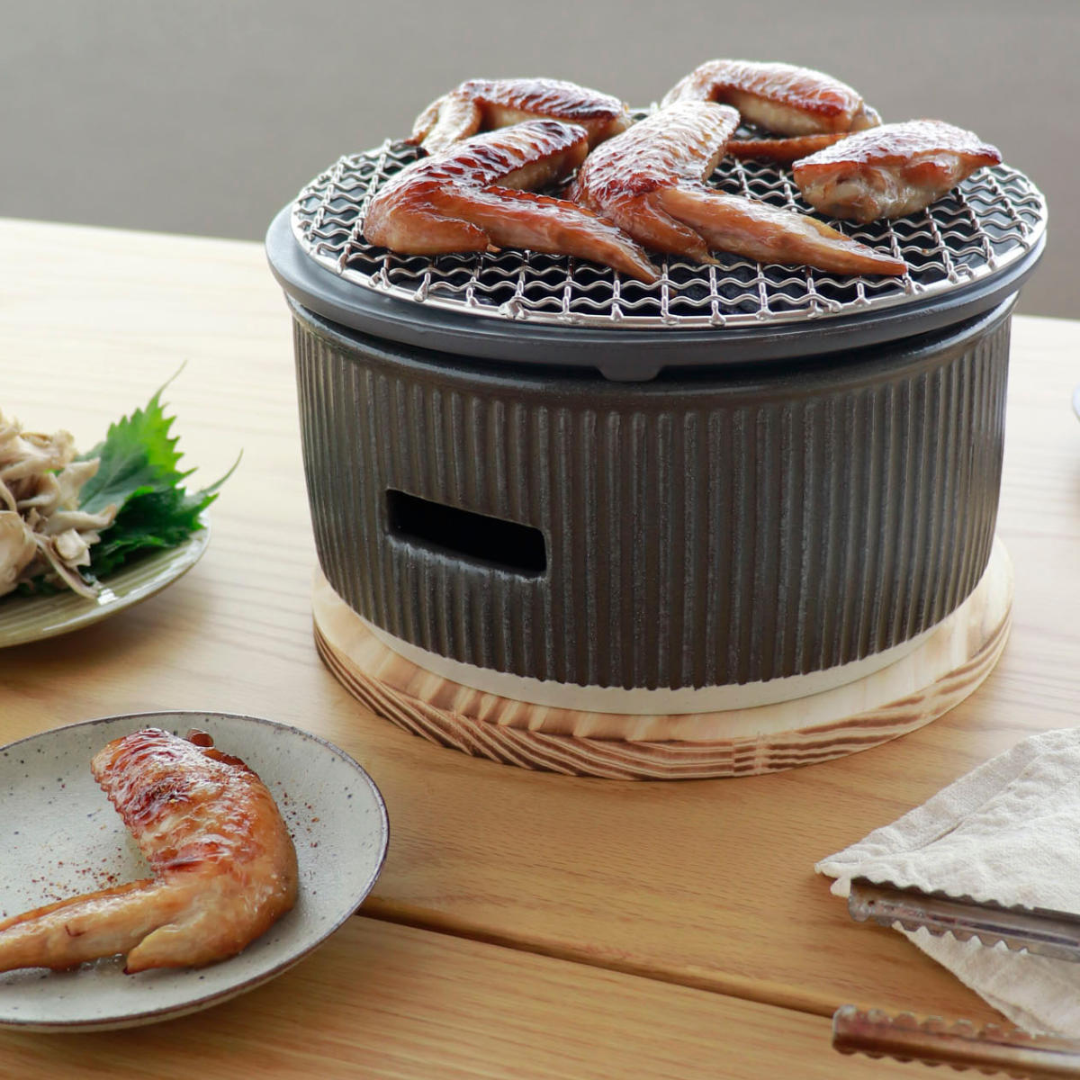 陶器製 七輪 直径約30cm グリル網付き 炭焼きグリル 大 陶器 日本製 ロロ The Chef 卓上コンロ 七輪 – ハウジー
