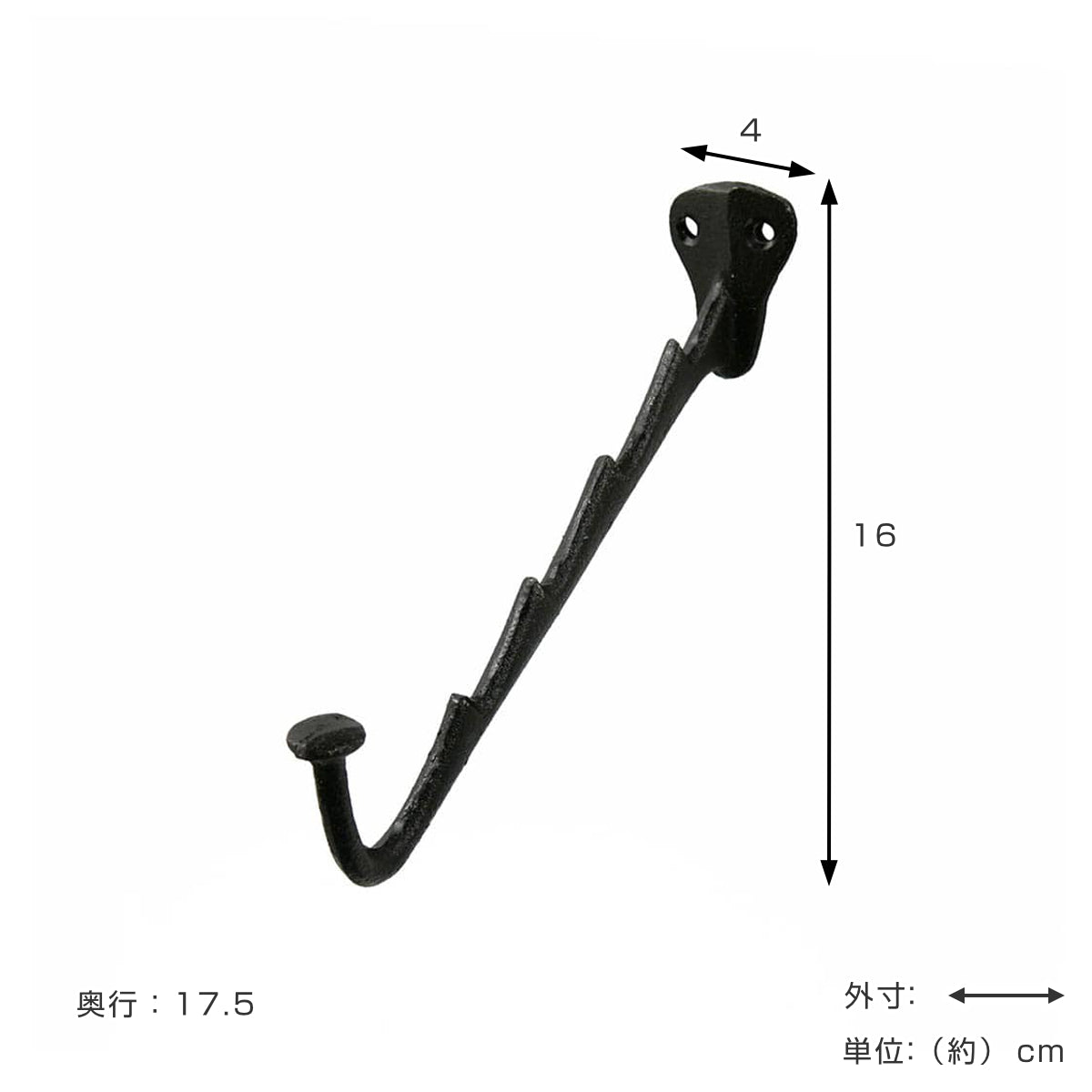 ハンガーフック クロスラックフック 壁付け アイアン – ハウジー