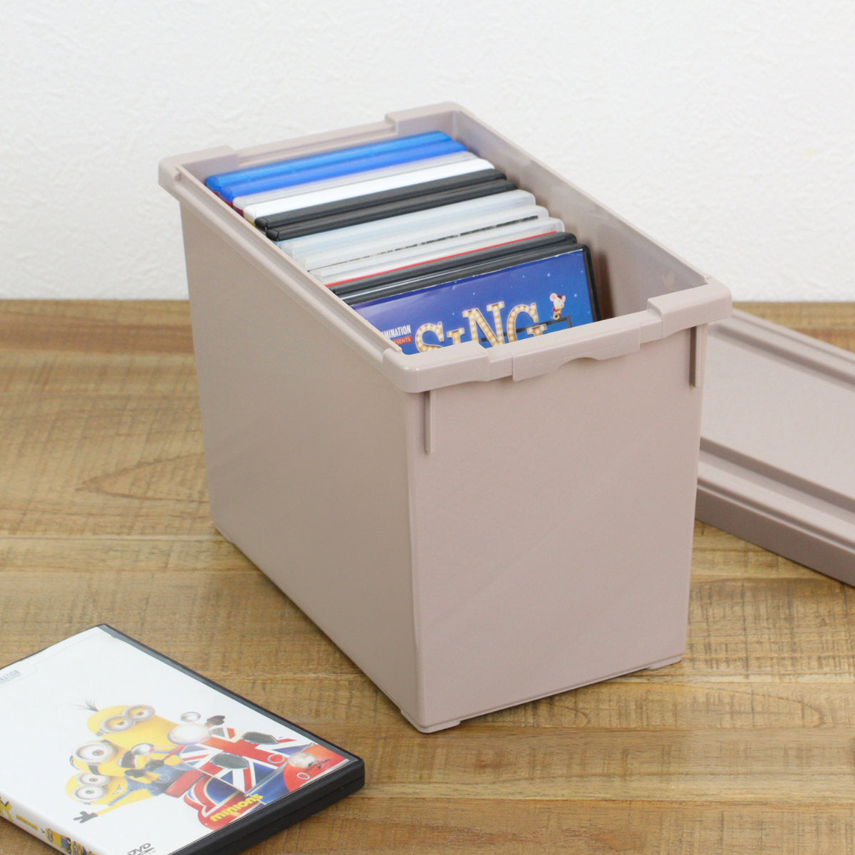 収納ケース いれと庫 DVD ゲーム interior M 幅17.5×奥行30×高さ21cm