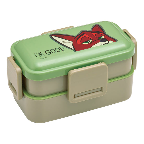 弁当箱2段600ml抗菌2段ふわっと弁当箱ズートピア／ニック