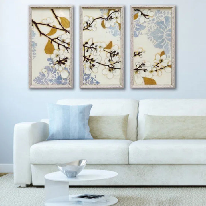 アートパネルノーマンワイアットジュニア『ダマスクチェリーブロッサム』28×53cm3枚セット