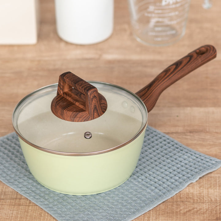 片手鍋18cmIH対応セラミークセラミックコート