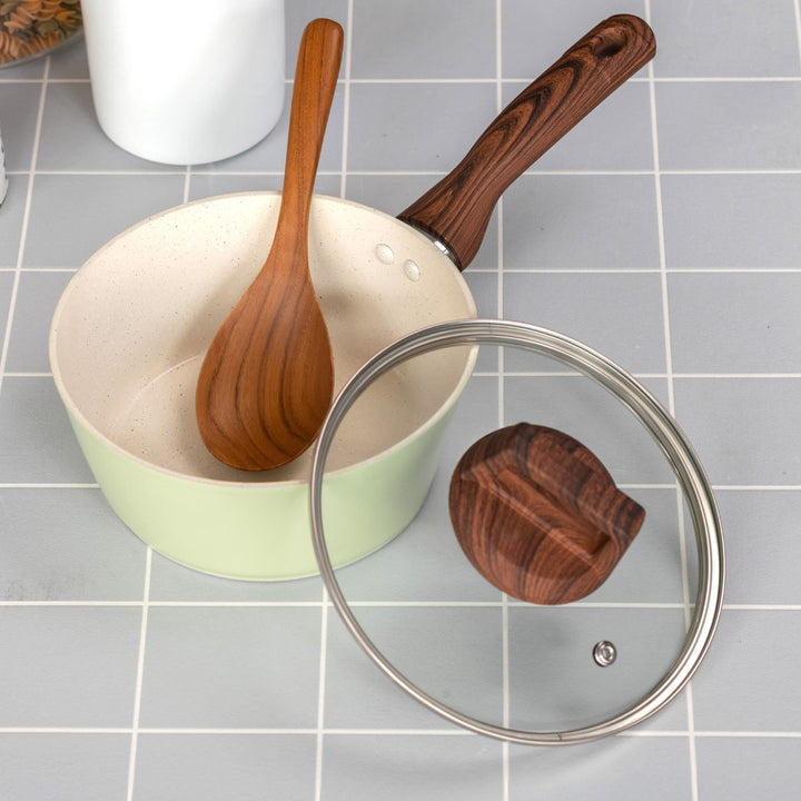 片手鍋18cmIH対応セラミークセラミックコート