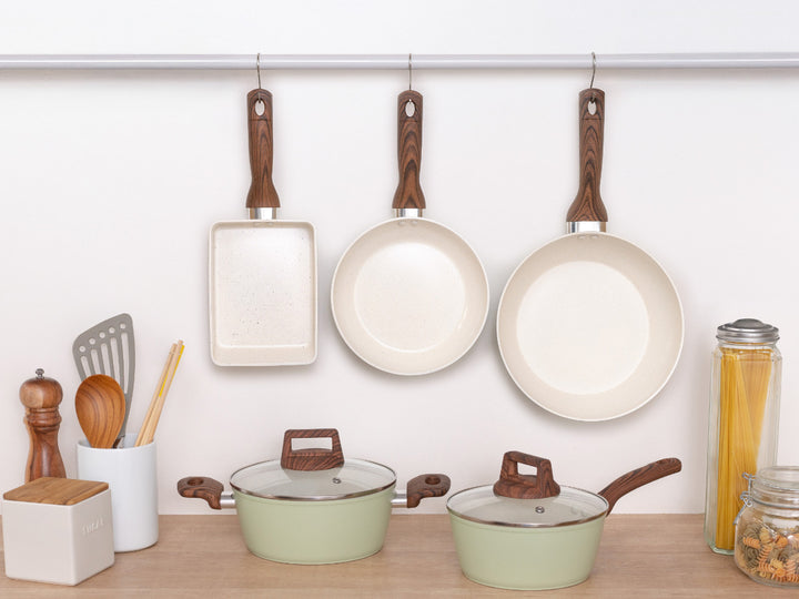 片手鍋18cmIH対応セラミークセラミックコート