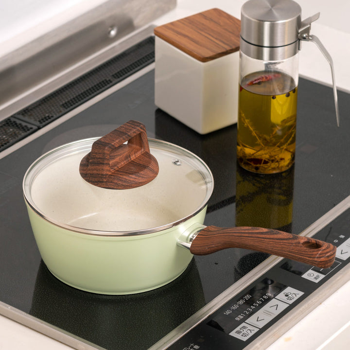 片手鍋18cmIH対応セラミークセラミックコート