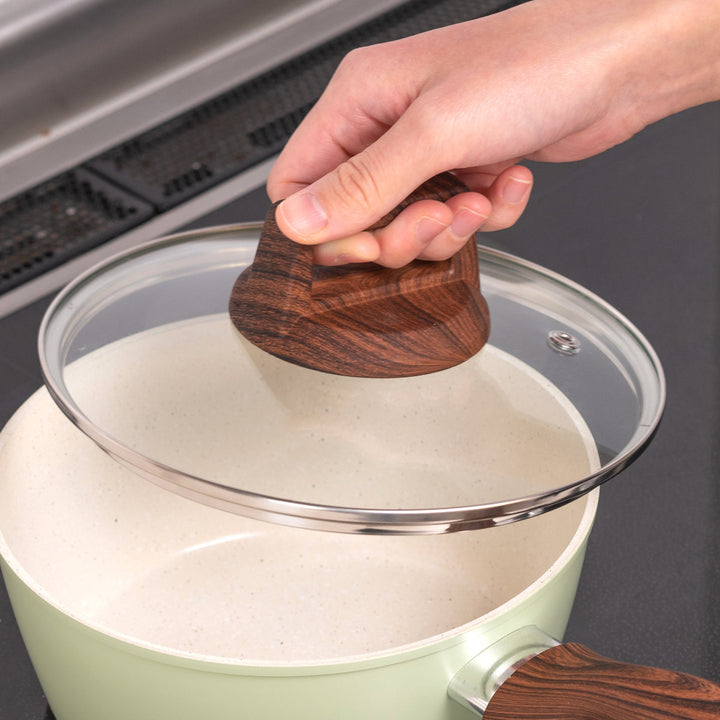 片手鍋18cmIH対応セラミークセラミックコート