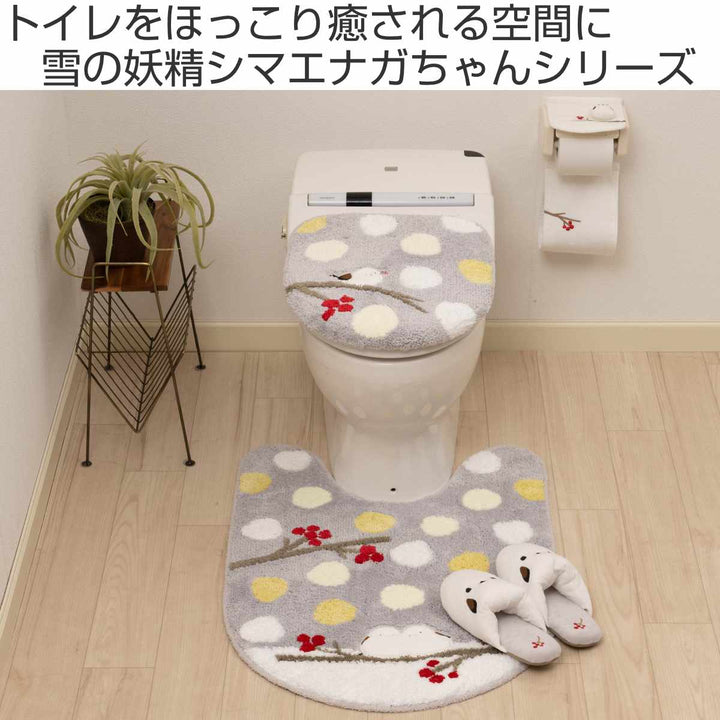 トイレマットシマエナガちゃんロング約80×60cm