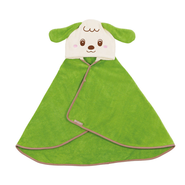 タオル吸水速乾フード付きバスポンチョワンワン