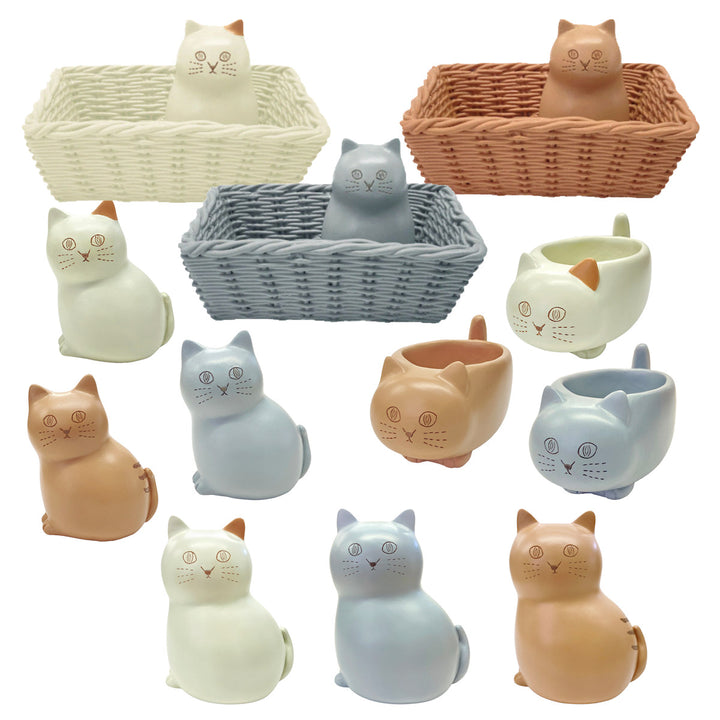 卓上収納マルチケースにゃふにゃふレジンマルチスタンド