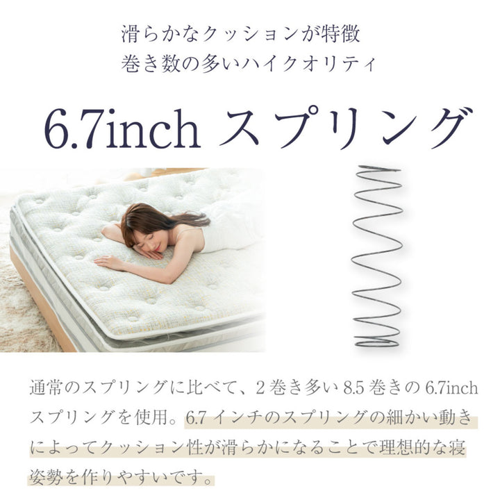 極厚ピロートップ硬さの選べるマットレスクイーンサンライズイエロー咲夜NoWay!