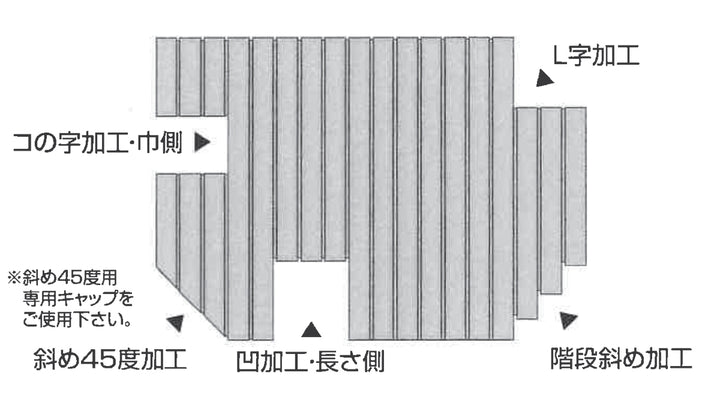 風呂ふたキャップシャッター風呂ふた用DIYキャップ45度左下用右上用