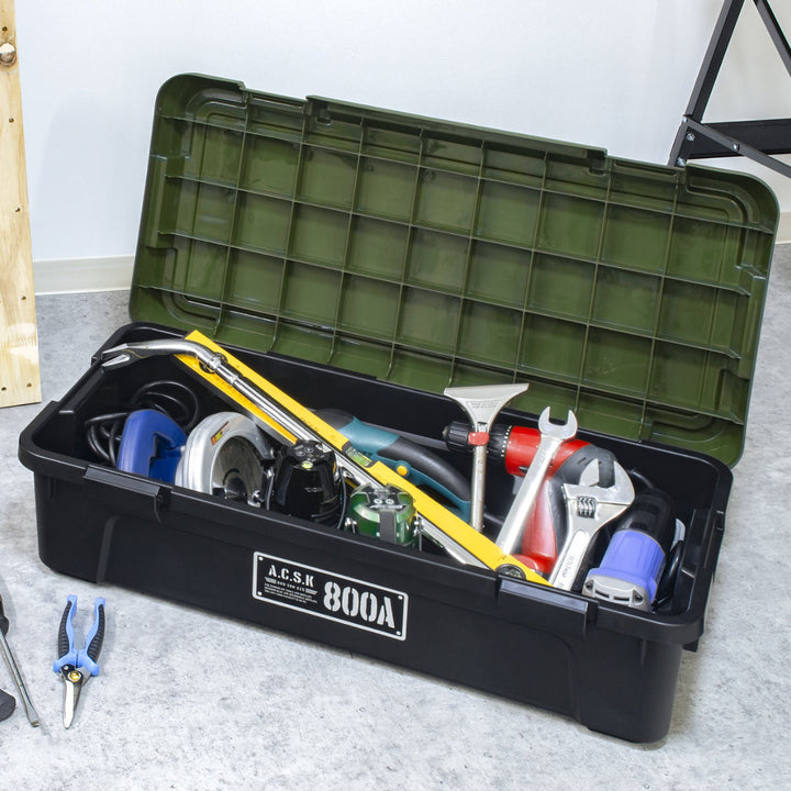 収納ケースアクティブストッカー浅型幅80cmコンテナボックス