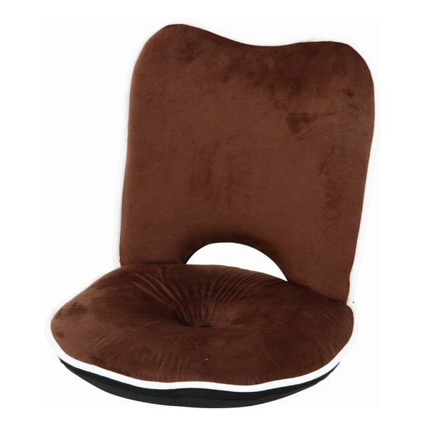 座椅子1人掛け幅50cmコンパクトリクライニング低反発ドーナツ座椅子