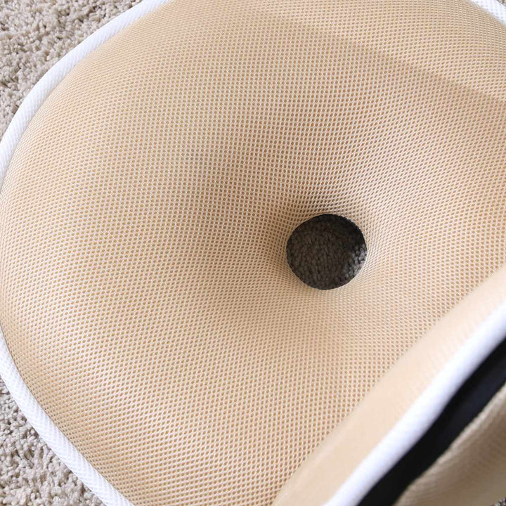 座椅子1人掛け幅50cmコンパクトリクライニングメッシュ低反発ドーナツ座椅子