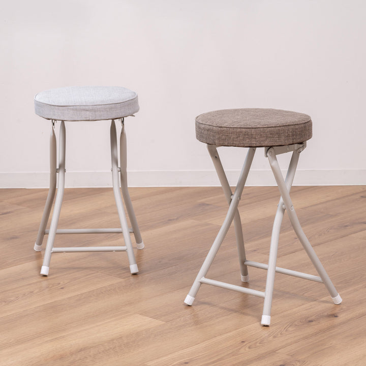 折りたたみ椅子スツール座面高49.5cmクッション座面