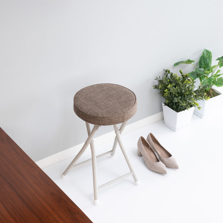 折りたたみ椅子スツール座面高49.5cmクッション座面