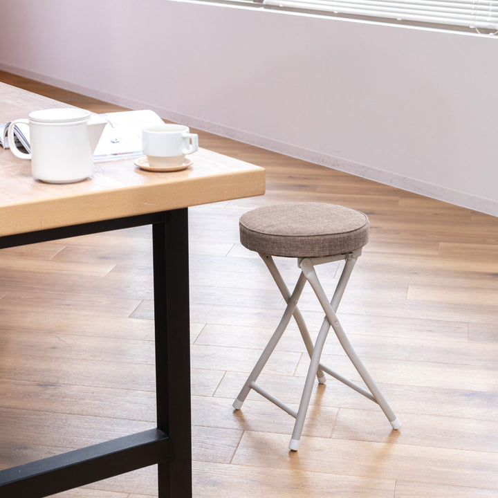 折りたたみ椅子スツール座面高49.5cmクッション座面