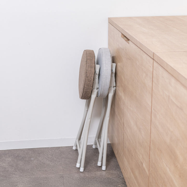 折りたたみ椅子スツール座面高49.5cmクッション座面