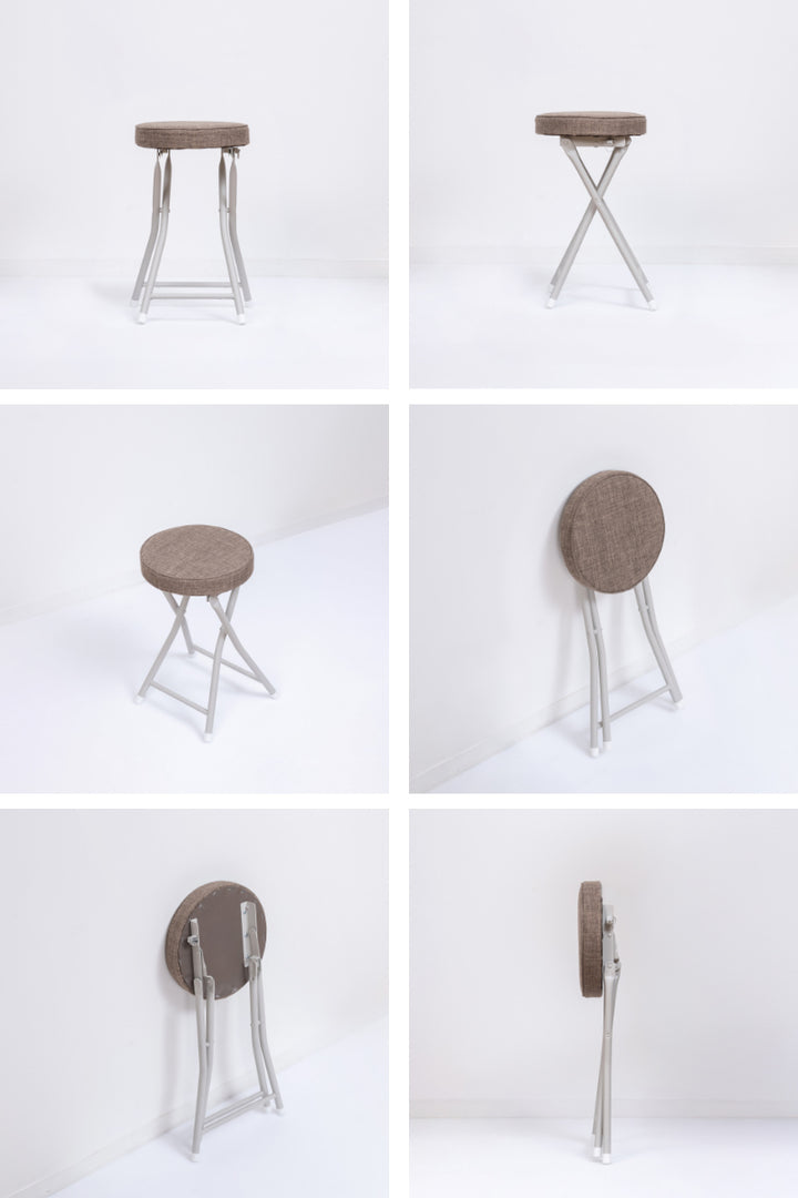 折りたたみ椅子スツール座面高49.5cmクッション座面