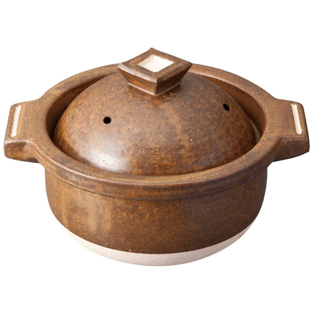 Hangout ごはん鍋 3合用 新品 土鍋 炊飯土鍋 3合 Hangout 電子レンジ対応 オーブン対応 日本製 ごはん鍋