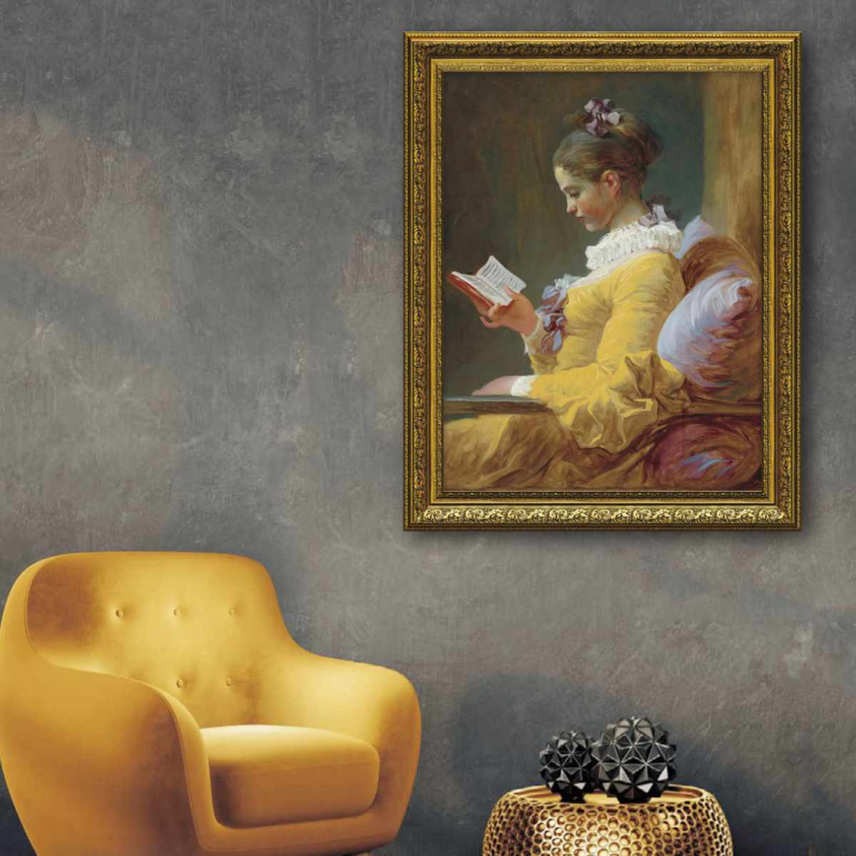 アートパネル ミュージアムアートシリーズ フラゴナール 『読書
