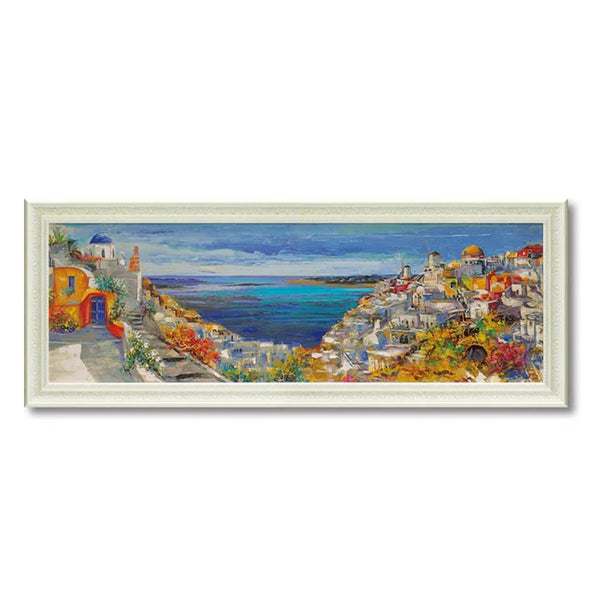 アートパネルルイージフローリオ『サントリーニ』99×38cm