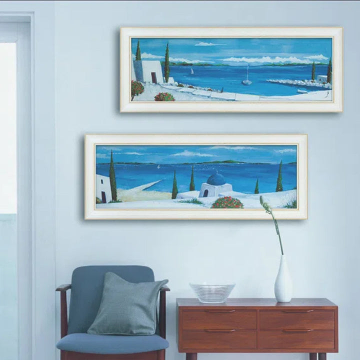 アートパネルジュリアホーキンス『エーゲ海の夏』100.5×38cm